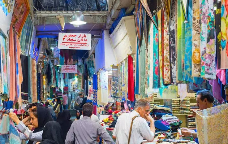 بازار جعفری تهران و عمده فروشی شال و روسری
